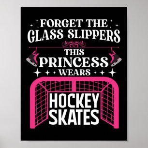Poster Amusants Hockey Sur Glace Art Pour Femmes Filles H