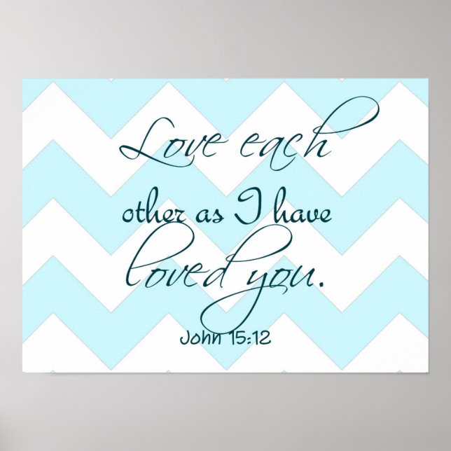 Poster "Amuse-toi comme je t'ai aimé" Jean 15:12 (Devant)