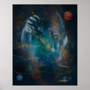 Poster Amusement avec Poissons