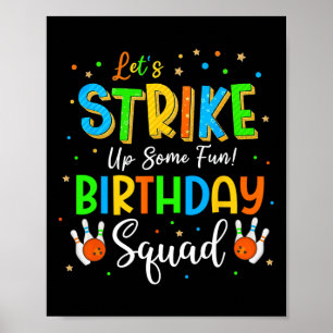Poster Amusons-nous un peu ! Équipe d'anniversaire Bowl