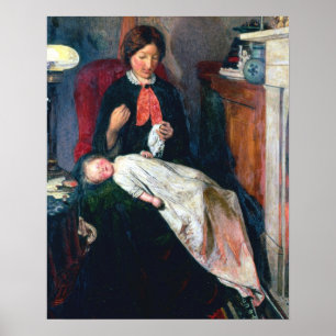 Poster An English Fireside of 1854-5