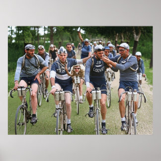 Poster AN INTIMATE PORTRAIT TOUR DE FRANCE 1920's Redux