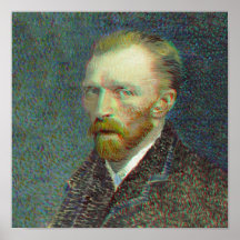 Anaglyph 3D Vincent van Gog Autoportrait