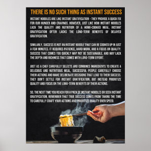 Poster Analogie instantanée des nouilles pour réussir - M