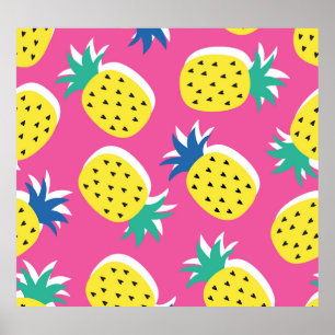Poster Ananas Couleurs folles : Pop-Art chilien.