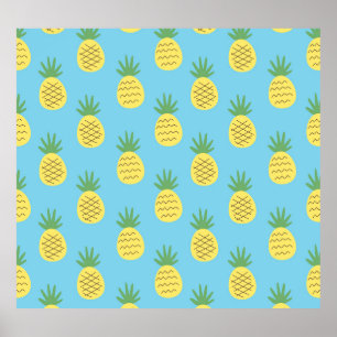 Poster Ananas délice : Tropical Fruit Print