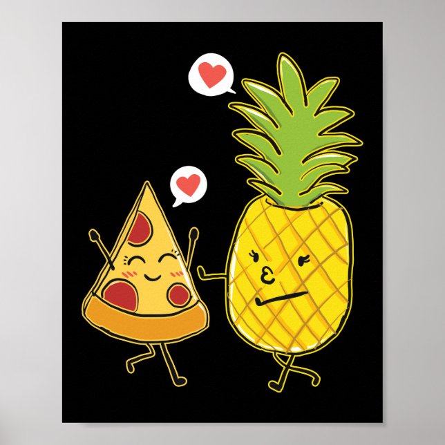 Poster Ananas PiZza Hawaiian Pizza Ananas Sur Pizza (Devant)