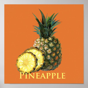 Poster Ananas tropical