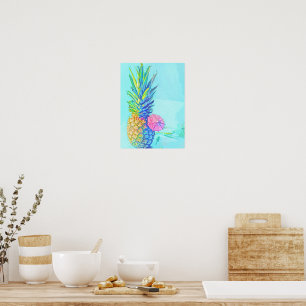 Poster Ananas Tropical