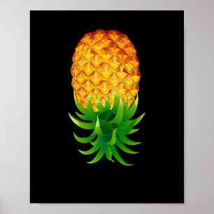 Poster Ananas vers le bas