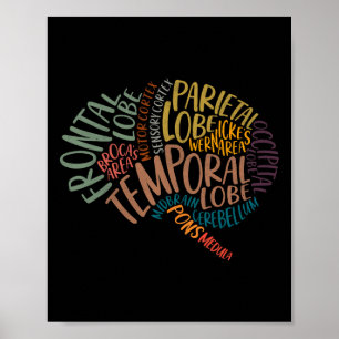 Poster Anatomie De La Fête Mère Du Cerveau Infirmier Cerv