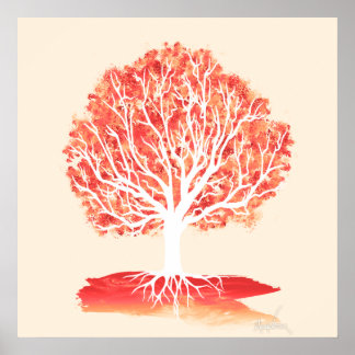 Poster Anatomie d'un arbre. (24 x 24)