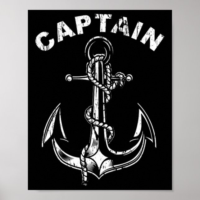 Poster Anchor Captain Of The Boat  (Devant)