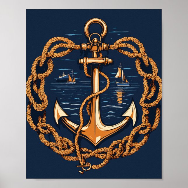 Poster Anchored Resolve” Tee (Devant)
