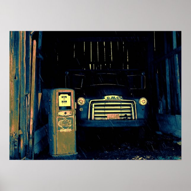 POSTER ANCIEN CAMION GMC (Devant)