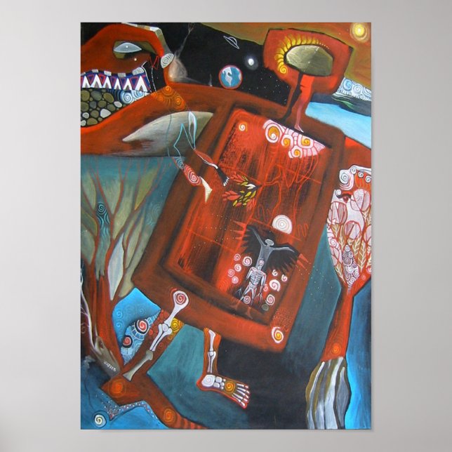 POSTER ANCIEN CHAMAN DE CROW (Devant)