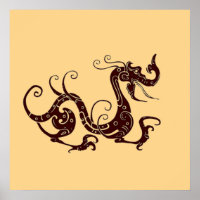 Ancien dragon mystique brun