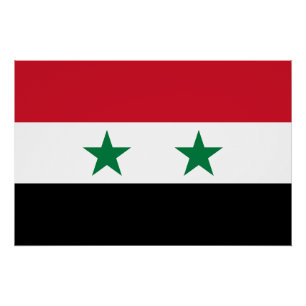 Poster Ancien drapeau de Syrie