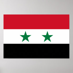 Poster Ancien drapeau de Syrie