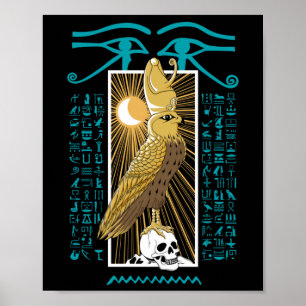 Poster Ancien Faucon d'Egypte Dieu Horus