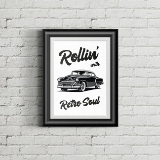 Poster Ancien minuteur avec typographie