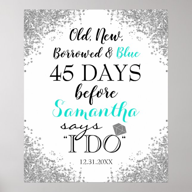 Poster Ancien Nouvel Emprunté & Bleu (Devant)