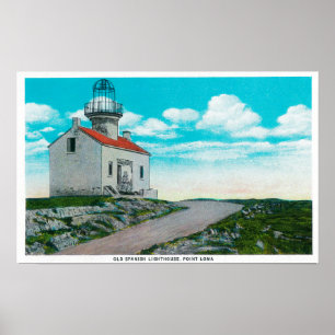 Poster Ancien phare espagnol à Point Loma