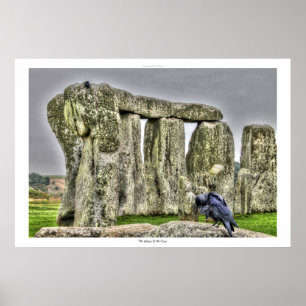 Poster Ancien site de Stonehenge & Preening Crow