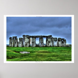 Poster Ancien site de Stonehenge Standing Stones Angleter