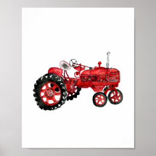 Poster Ancien tracteur