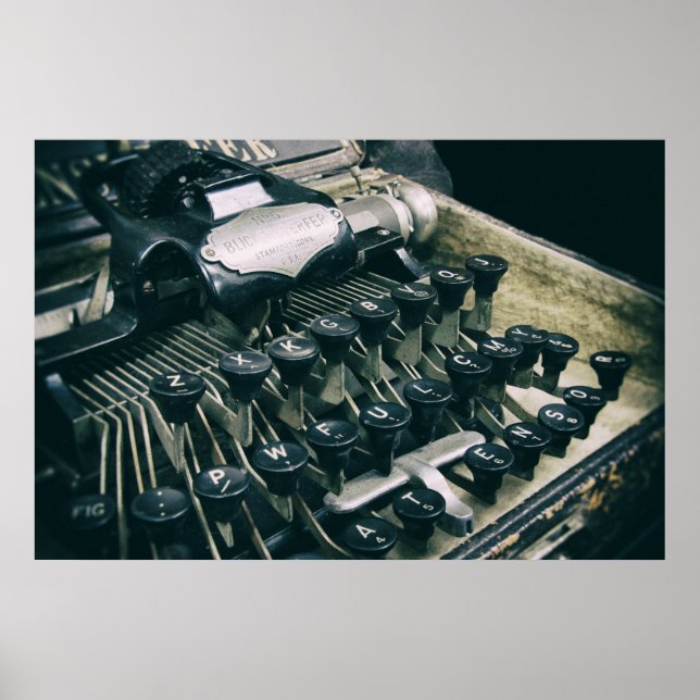 POSTER ANCIEN TYPEWRITER (Devant)