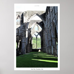Poster Ancienne abbaye de Tintern I monastère cistercien 