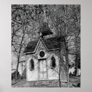 Poster Ancienne chapelle en rondins