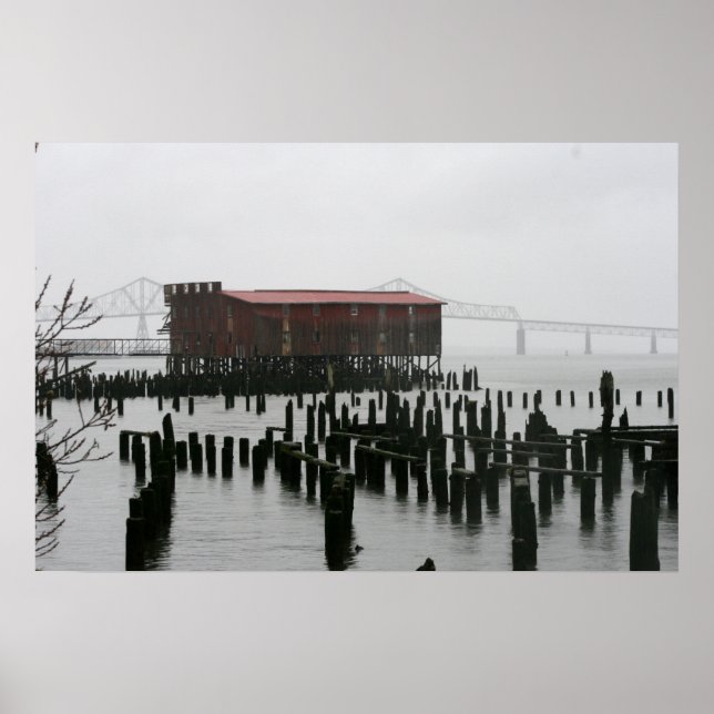 Poster ancienne conserverie Astoia Oregon (Devant)