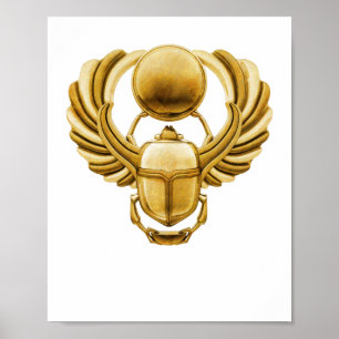 Poster Ancienne dendroctone du Scarab en Égypte