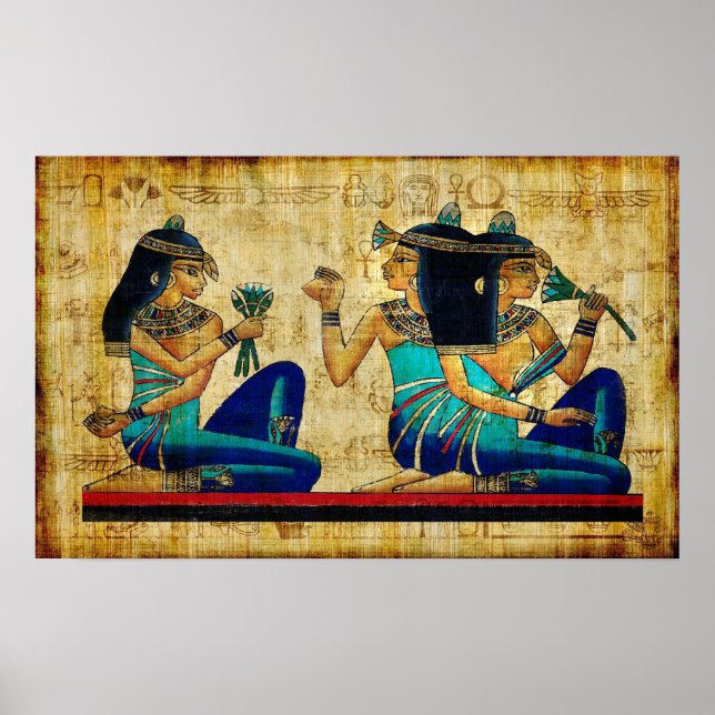 Poster Ancienne Egypte 6 toile (Devant)