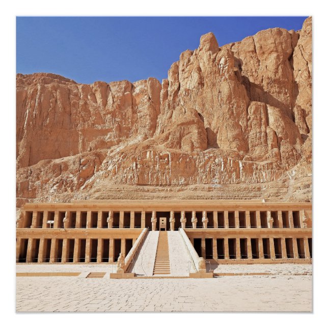 Poster Ancienne Egypte Hatshepsut Deir Bahri Temple Luxor (Devant)