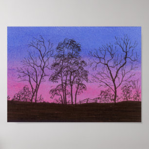 Poster Ancienne ligne de clôture