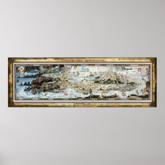 Poster Ancienne Mappe de Fairyland