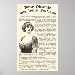 Poster Ancienne publicité française : pilules d'améliorat