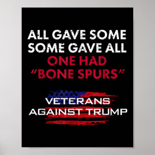 Poster Anciens Combattants Anti-Trump Bone Dodger Spurs P
