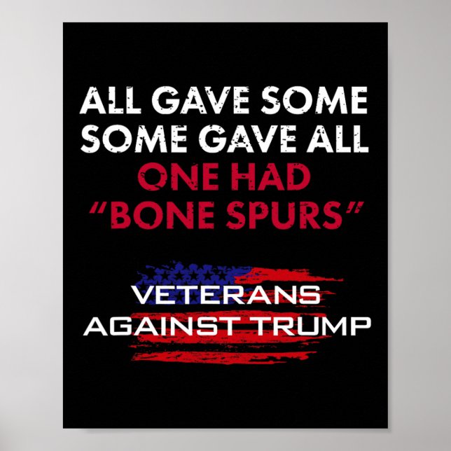 Poster Anciens Combattants Anti-Trump Bone Dodger Spurs P (Devant)