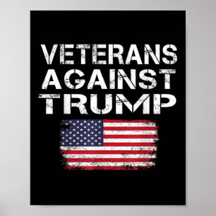 Poster Anciens Combattants Contre Trump Tee _ Militaires 