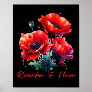 Poster Anciens Combattants Day 2024 Usa Memorial Day Red