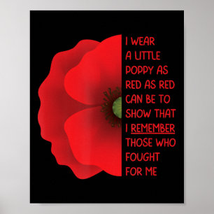 Poster Anciens Combattants Day USA Memorial de peur que n
