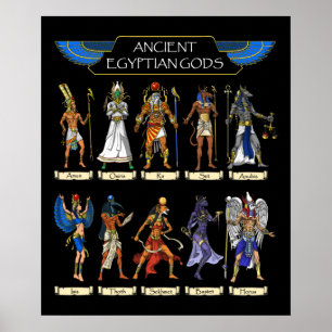 Poster Ancient Egyptian Gods