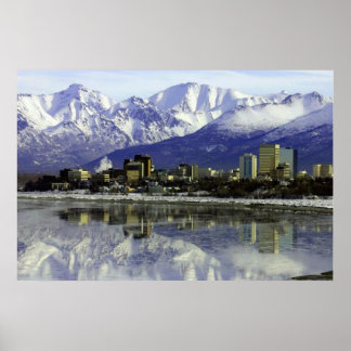 Poster Ancrage Alaska Skyline