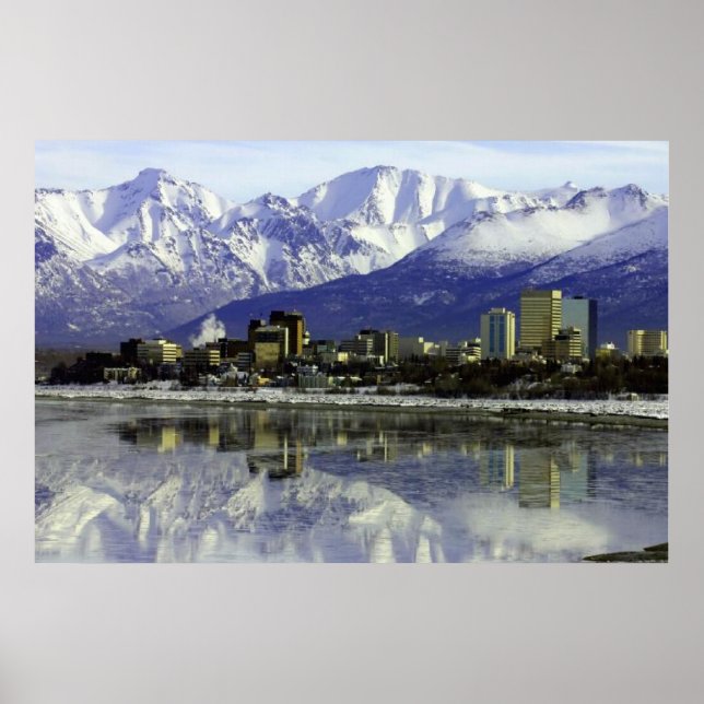 Poster Ancrage Alaska Skyline (Devant)