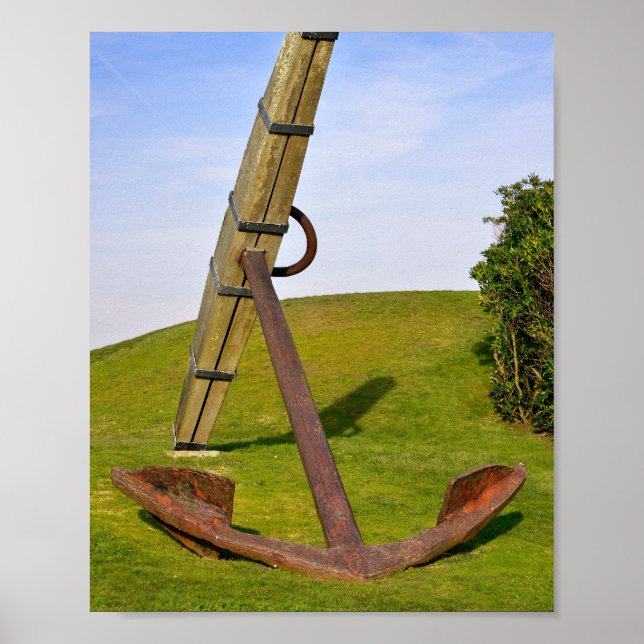 Poster Ancrage marin aux Sables d'Olonne en France (Devant)