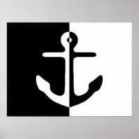 Ancre De Fractionnement Noir Et Blanc